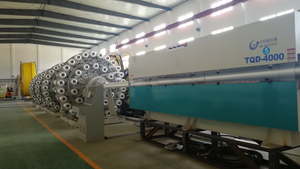 JMG吉玛格非金属绳缠绕RTP管生产设备生产线全景 - 包含缠绕工位、挤出系统和收卷装置